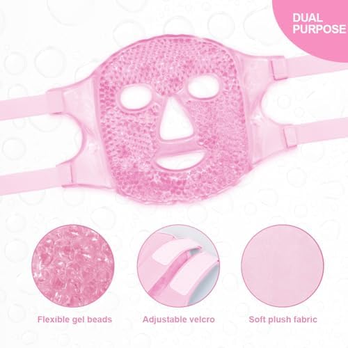 Cold Face Eye Masks Ice Face Mask Hot Cold Compress - Image 3