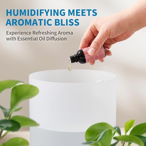 Clarston Humidifiers for Bedroom, 2.5L Cool Mist Humidifier for Large Room - Image 5