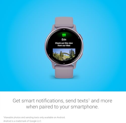 Garmin vívoactive 5, Health and Fitness GPS Smartwatch, AMOLED Display, Up to 11 Days of Battery (Renewed) (Orchid) - Image 6