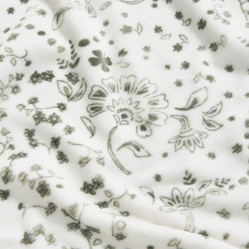 Lucky Brand 50" x 70" Plush Throw Blanket, Bandana White Blanket for Sofa or Bed - Image 5