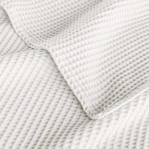 Exclusivo Mezcla 100% Cotton Breathable Waffle Blanket Queen Size, 90"x90" - Image 6