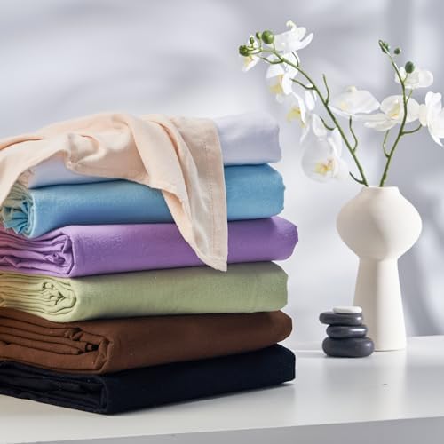 Master Massage Universal Massage Table Flannel Sheet Cover Set 3 in 1 (In 6 Colors) Table Cover, Face Cushion Cover, Table Sheet (Purple) - Image 2