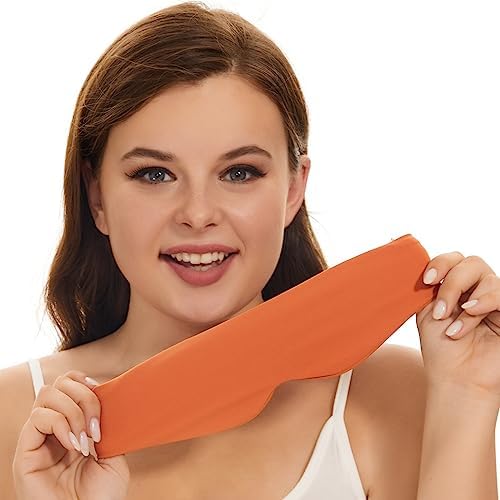 ALASKA BEAR Side Sleeper Sleep Mask, Patented, 100% Blackout, Tangerine - Image 3