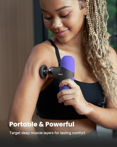 RENPHO Mini Thermal Massage Gun with Heat, Color Silicone Casing, 4 Speeds - Image 3