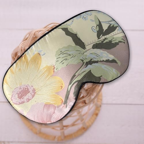 Maxfeel 100% Pure Silk Eye Mask Sleep Eye Mask Eye Cover Eyeshade Sleeping Eye Mask Floral Colors (#28) - Image 4