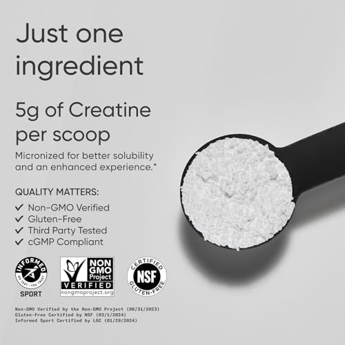 Sports Research® Creatine Monohydrate Powder 5g, Unflavored (100 Servings) - Image 2