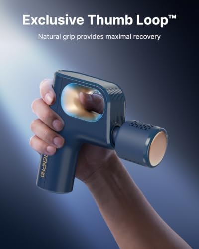 RENPHO Active Mini Thermacool Massage Gun with Heat and Cold, Thumb Loop - Image 2