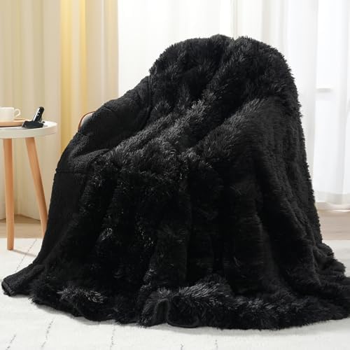 Uttermara Shaggy Weighted Blanket for Adults Queen Size, 15lbs 60"x80" by Uttermara