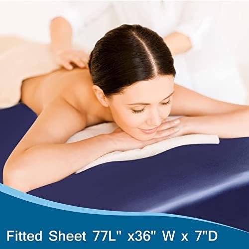 Massage Table Cover, Silky Massage Table Sheets 36"W x 77"L x 7"D - Image 5
