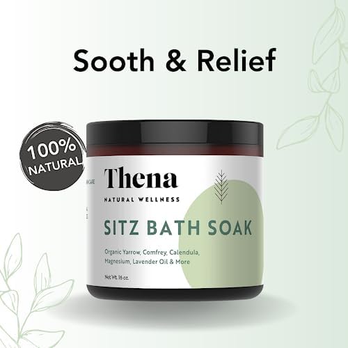 Thena Organic Sitz Bath Soak 2 Pack | Postpartum Essentials 100% Natural & Gentle with Pure Epsom and Dead Sea Salts Witch Hazel Lavender Essential Oil - Image 2