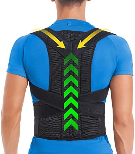 DIANMEI Back Brace Posture Corrector for Women and Men, Back Braces for Upper and Lower Back Pain Relief, Adjustable and Fully Back Support Improve Posture and Lumbar Support(XXL, 43"-49" Waist) by DIANMEI