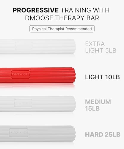 DMoose Fitness Flex Resistance Bar for Physical Therapy - Non-Slip Odorless Material, Exercise Bar for Tennis & Golfers Elbow Tendonitis Relief - Wrist and Forearm Strengthener & Grip Strength Trainer - Image 4