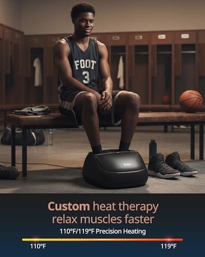 ibreo 4-in-1 Shiatsu Foot Massager with Heat, Deep Kneading, Air Compression, Vibration, FSA Eligible, HSA Eligible for Neuropathy, Plantar Fasciitis, Pain Relief, Gift for Women & Men Size Up to 14 - Image 3