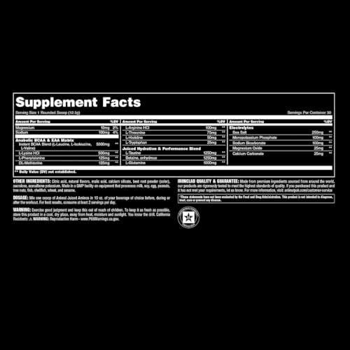 Animal Juiced Amino Acids Electrolytes Supplement | Fruit Punch 30 Serving - Image 5