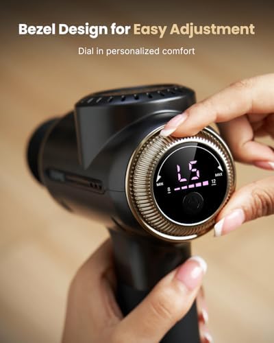 RENPHO Active Evo Massage Gun, Gifts for Men Women Deep Tissue Back Handheld Massage with 8-12mm Amplitude Heavy-Duty, FSA Approved Percussion Professional Muscle Massager Gun for Athtetes HSA - Image 3