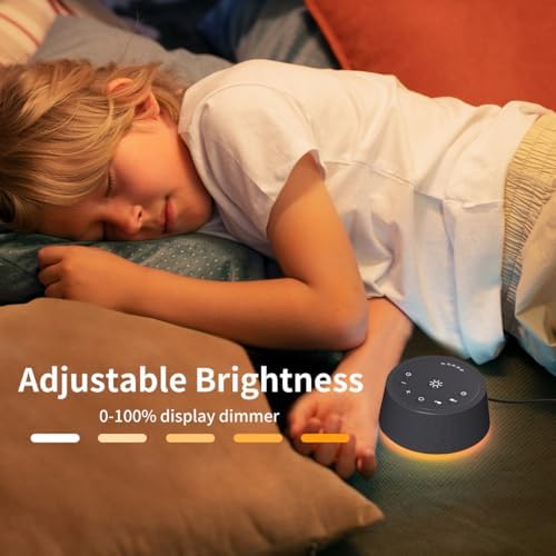 SoundLegend White Noise Sleep Sound Machines 30 Sounds 12 Colors Light 32-Level Volume 5 Timers for Home Travel Gift Adjustable Brightness Memory Function Compact - Image 6