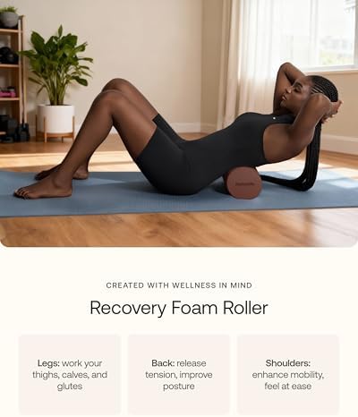 BetterMe Foam Roller for Muscle Recovery – High Density Exercise Roller for Back &Legs – Deep Tissue Massage Roller for Tension, Relief & Stretching (Stone Gray) - Image 4