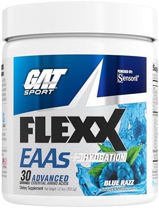 GAT SPORT FLEXX EAAs, Blue Razz, 12.5 oz (30 Servings) by GATSport