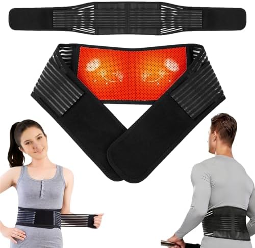 Back Support with Magnet, Tourmaline Back Braces for Lower Back Pain Relief by KkaFFeHealth