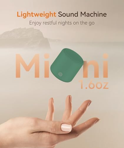 Dreamegg Portable White Noise Machine, 1000mAh Battery, Travel Sleep, Pine - Image 3