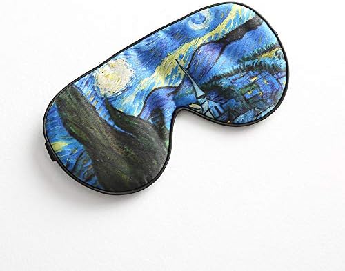Tim & Tina 100% Silk Sleep Mask Comfortable,Super Soft Blindfold Eye mask Block Light for Sleeping,Shift Work,Naps with Carry Pouch Adjustable Strap (Night) by TimTina