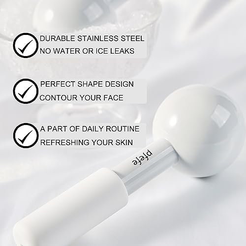 pfefe Ice Globes for Face & Eyes, Unbreakable Stainless Steel Cryo Sticks for Beauty Routines, Facials Cold Roller Cooling Globes for Puffiness, Wrinkles, Dark Circles, Headaches - Image 2