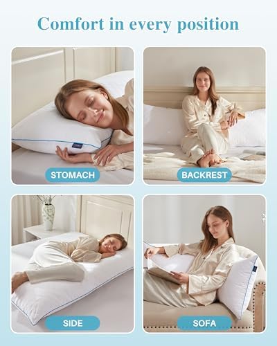 YZ HOME Long Body Pillow for Adults - Firm Body Pillow Insert - Image 4