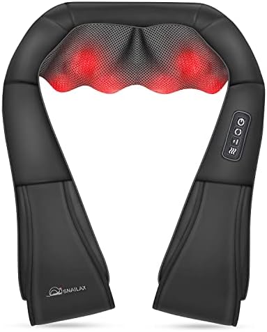 Snailax Shiatsu Foot Massager with Heat Shiatsu Neck and Shoulder Massager - Image 5