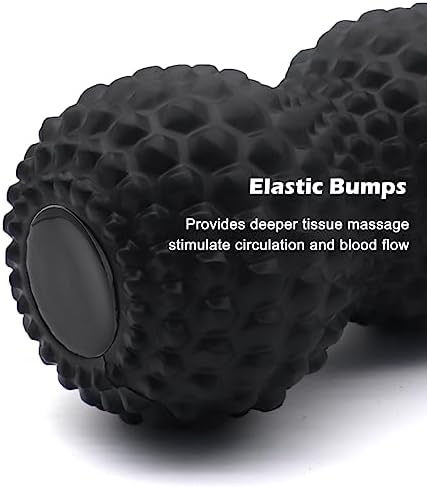 KITWILD Peanut Massage Ball, Double Lacrosse Massage Roller Ball, Black - Image 4