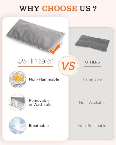 Small Heating Pad, Heating Pad Microwavable for Neck and Shoulder, Cramps, Back Pain Relief, Moist Heat Pad for Muscles and Joints, Self-Care Gifts for Women - Image 2