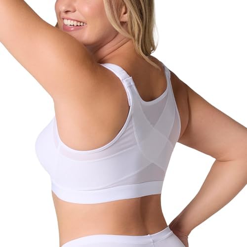 Leonisa Multi-Functional – Posture Corrector Bra Wireless Front Closure Bra for Women Full Coverage by Leonisa