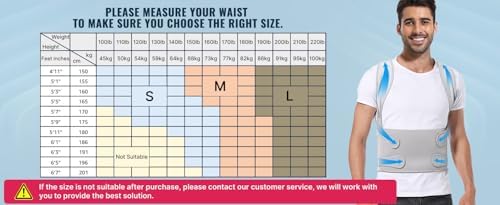 Back Brace Posture Corrector for Women and Men, Shoulder Straightener, Adjustable Full Back Support, Relief for Neck/Shoulder/Back Pain, Scoliosis & Hunchback Correction, Breathable Mesh Design (Gray, Large/X-Large (Waist 40"-48")) - Image 7