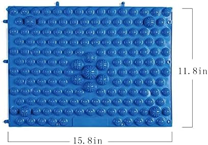Foot Massage Mat Massage Pad Acupressure Mat Bathroom Mat Yoga Mat Outdoor Game 2 PCS (Blue) - Image 6