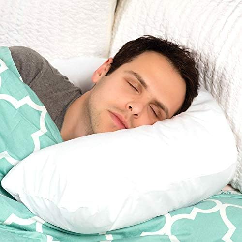 DMI Body Pillow, Side Sleeper Pillow and Pregnancy Pillow with Contoured Support to Eliminate Neck, Back, Hip, Joint Pain and Sciatica Relief with Removable Washable Cover, Firm, U Shape Neck Pillow - Image 5