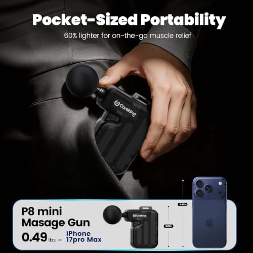 Mini Massage Gun Pain Relief, Muscle Massager Deep Tissue, Powerful & Quiet - Image 6