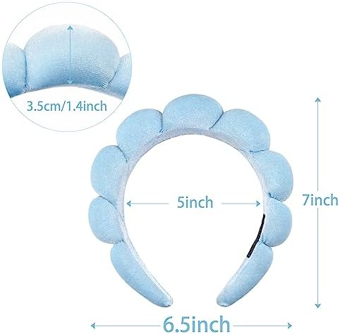 Ayesha Spa Headband for Washing Face Makeup Skincare Soft Sponge Hair band - Image 4
