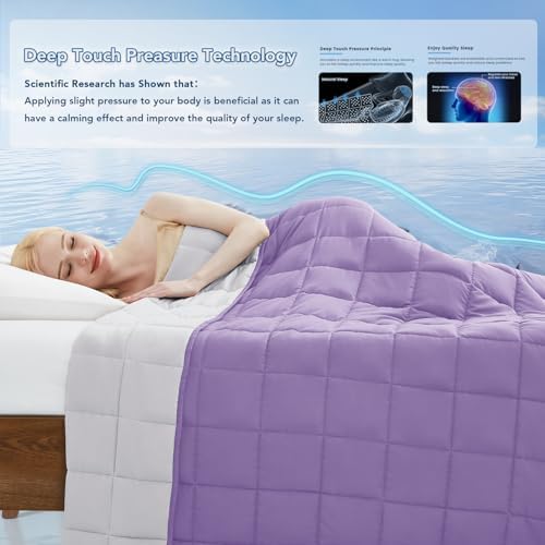 Topcee Weighted Blanket for Adults (15lbs 48"x72"), Minky Dots Heavy Blanket for Woman, Man Sleeping, Soft, Cozy and Cooling Weighted Throw Blankets, Machine Washable, Grey - Image 4