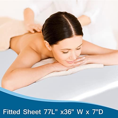Massage Table Cover, Silky Massage Table Sheets 36"W x 77"L x 7"D - Image 5