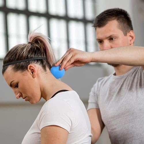 WOVTE 2 Pack Massage Lacrosse Balls for Sore Muscles, Shoulders, Neck, Back, Foot, Body, Deep Tissue, Myofascial Release, Trigger Point Therapy, Muscle Knots and Yoga Therapy (Blue) - Image 6