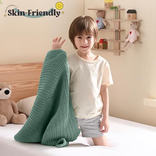 Guohaoi Knitted Weighted Blanket for Adults, 20"x30" 2lbs Full/Queen Size - Image 2