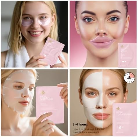 Gifts for Women, 55 Pcs Rose Hydrating Skin Care Set, Home Spa Basket Kit - Image 4