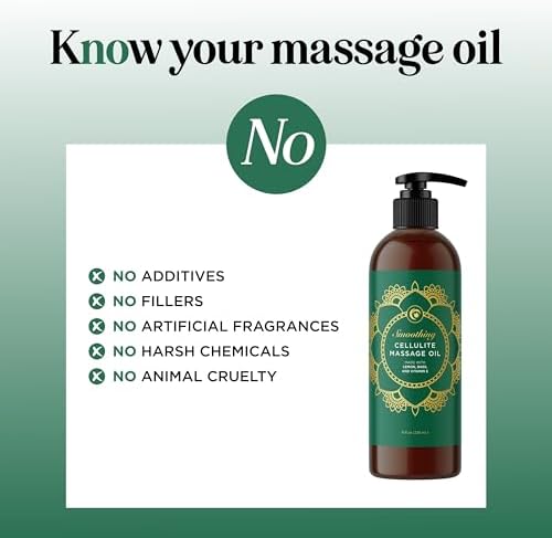 Smoothing Anti Cellulite Massage Oil - Slimming Cellulite Oil with Clinically Studied ShapePerfection for Enhanced Microcirculation and Body Contouring - Vegan Non GMO & Gluten Free (8 Fl Oz) - Image 4