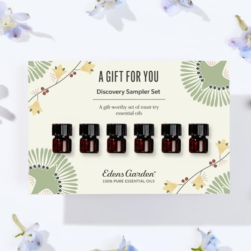Edens Garden A Gift for You Discovery Sampler 6 Set – 100% Pure Therapeutic Essential Oils – Happy Day, Lavender, Best Sleep, Ocean Breeze, Relaxing Home & Smells Amazing Oil Blends, .92 ml/ 6 Pack - Image 3