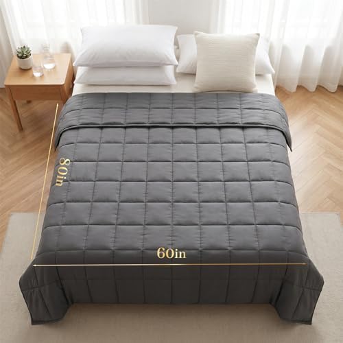 Machine Washable Weighted Blanket for Adults - Heavy Blankets for All-Season Sleeping, Cooling Soft & Breathable with Premium Glass Beads (78” x 85”｜25lbs) - Image 3