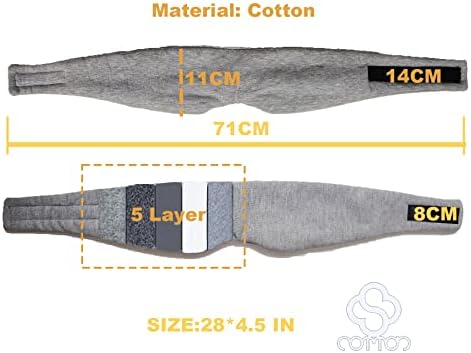 FAN WU Cotton Sleep Mask with Travel Pouch, Zero-Pressure Blackout Mask - Image 2