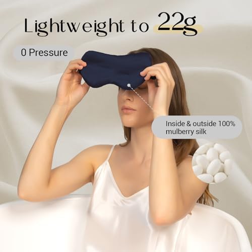 ZIMASILK Adjustable 100% 22 Momme Mulberry Silk Sleep Mask - Image 2