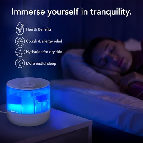 Vornado MISTIC 4 Whole Room Ultrasonic Humidifier, Top-Fill, Aromatherapy, 1-Gallon Tank, 3 Mist Settings, Ambient Lighting, Whisper-Quiet, Included Scent Pads, Air Humidifier for Kids and Home - Image 5