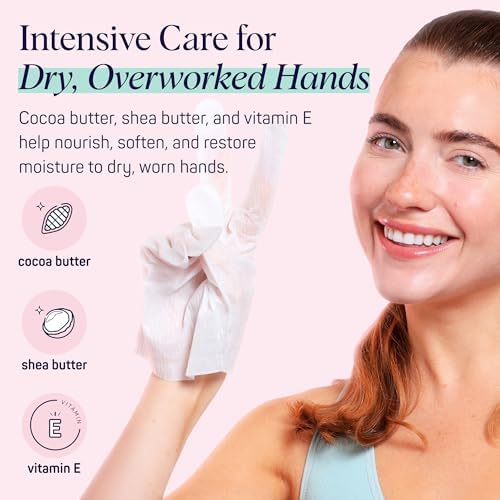 SpaLife Moisturizing Hand Gloves & Foot Mask Socks | Korean Skincare Set for Dry Cracked Hands & Dry Cracked Feet Callus Remover Alternative | Self Care Gifts for Women | 4 Hand, 4 Foot - Image 5
