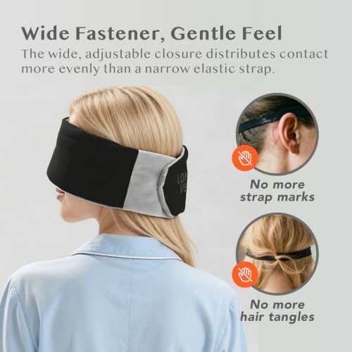 Dual-Sided Sleep Mask with Silent Fastener, No Buckle Eye Mask for Sleep - Image 4