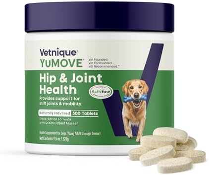 YuMOVE Dog Hip & Joint Supplement, Regular Strength 300 Chewable Tablets by YuMOVE